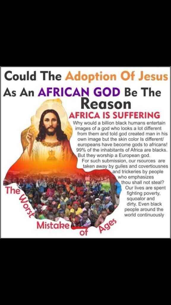 inzwakazinongwd's tweet photo. Yes its the core cancerous root problem ,hence you must ask yoself n research how was it like before the arrival of a pale men in Africa ,how they forced this cooked religion on our ancestors ...&amp;our spiritual guides that was guiding us turned their backs on us
#Thato
#DHOH https://t.co/ZH2tkBrBG3