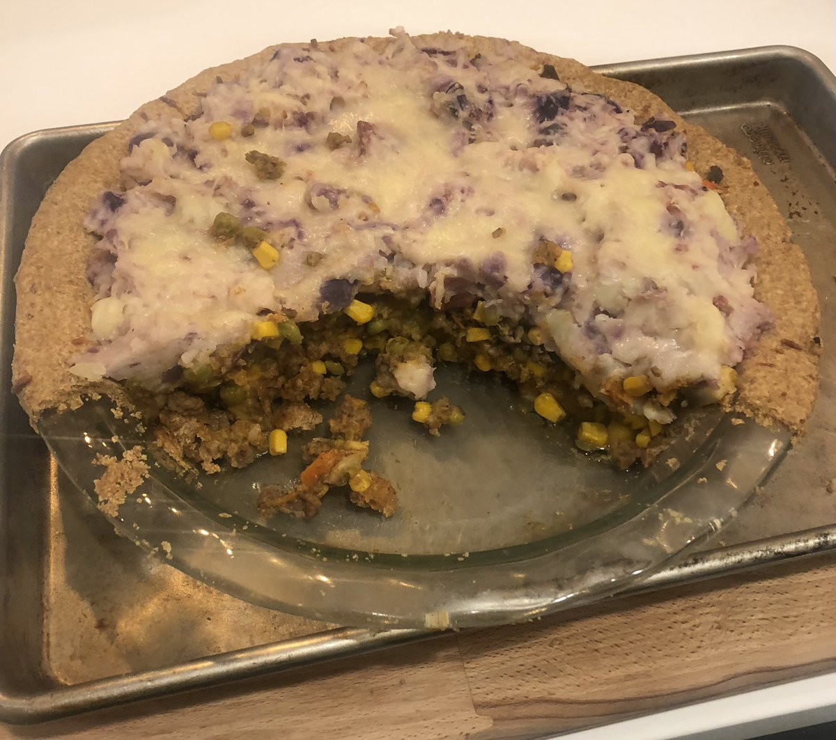 GingCrypto's tweet image. Happy Pie Day!! Baked my first Shepard’s Pie to celebrate #pidaypie