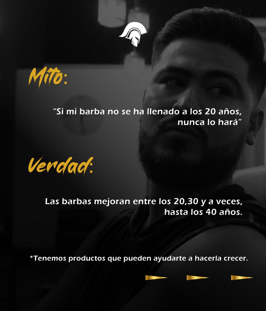 spartabarberlab's tweet photo. Preguntale a los expertos, te presentamos 3 mitos sobre las barbas para que no te desanimes y cuides tu barba como un buen Spartano. 💈🦾🧔🏻‍♂️
📍 Visítanos en plaza Borbón a un costado de panadería San Martin en Ciudad Merliot
✅Reserva llamando o escribiendo al: 7150-9143 📲 https://t.co/nnSuQZwvh0