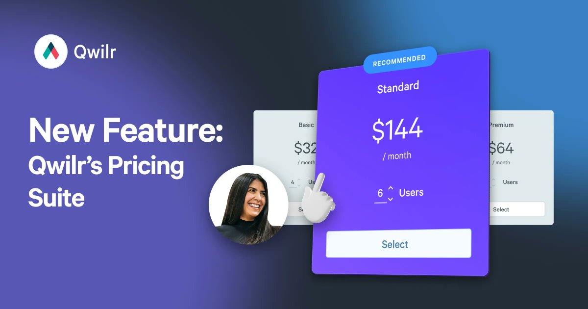 BIG day for team Qwilr-- we're putting an end to crappy #pricing presentations! 

Announcing Qwilr’s new pricing suite: flexible pricing presentations that reflect your unique offering.

No more boring excel tables; bring your offer to life!

Check it out: qwilr.com/features/prici…