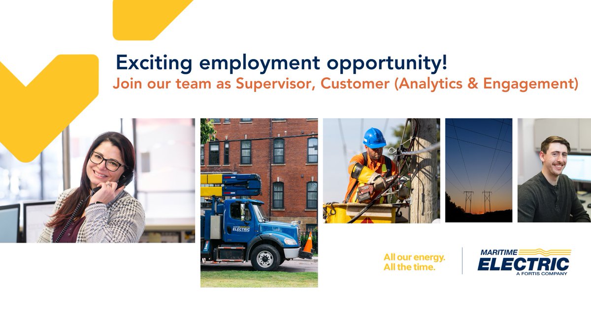 MECLPEI's tweet photo. Job Opportunity: Apply today to join our team as a Supervisor, Customer (Analytics &amp; Engagement)! Learn more and apply online at https://t.co/fV3uadt5LT

Closing date for applications: March 25, 2022 https://t.co/G7ORd5Qrok
