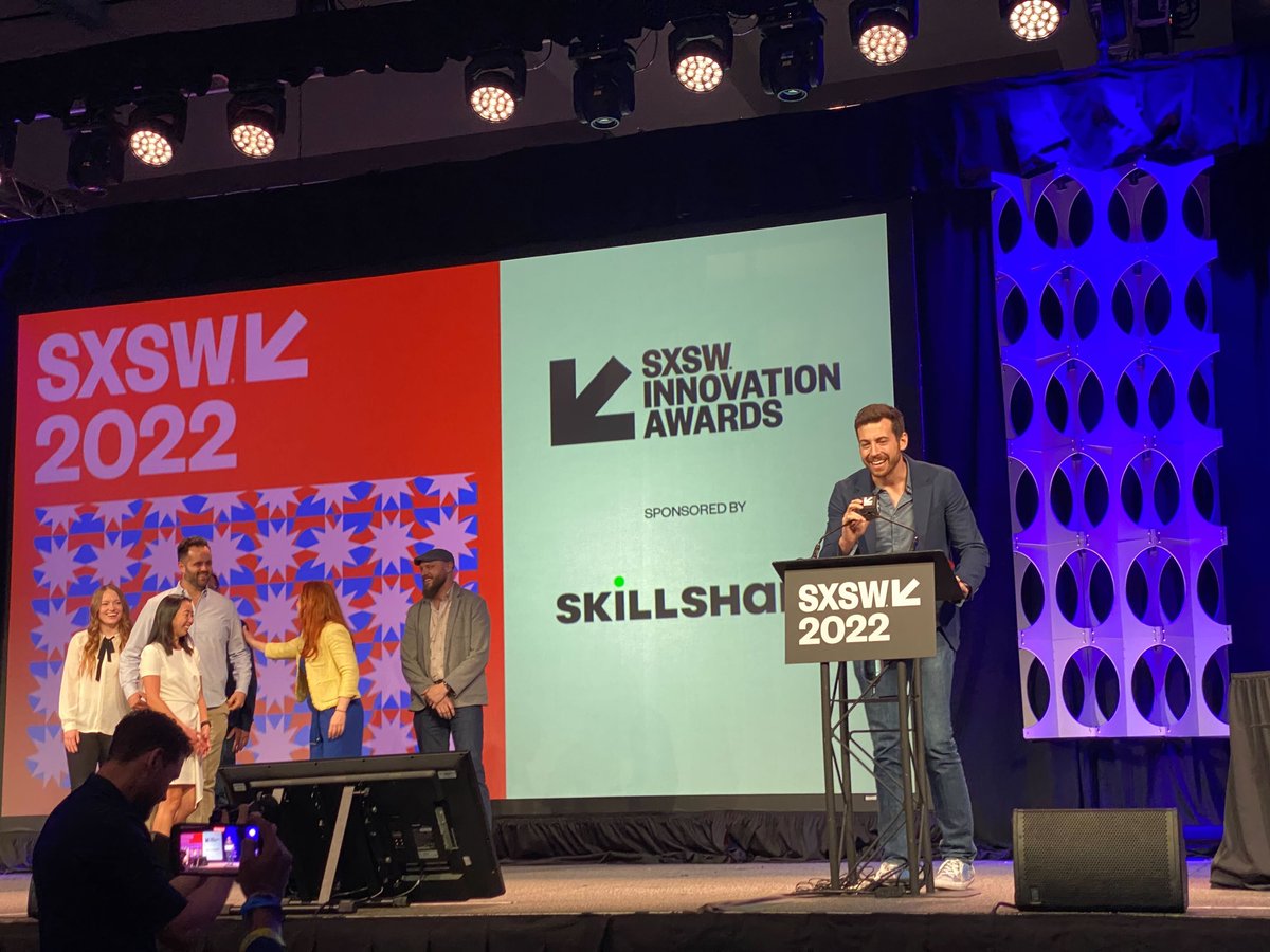 skillshare's tweet photo. The winner of the Innovation Award for VR, AR, and MR is... Osso VR Surgical Training Platform! Congratulations!! https://t.co/HtdVdyuw0Y