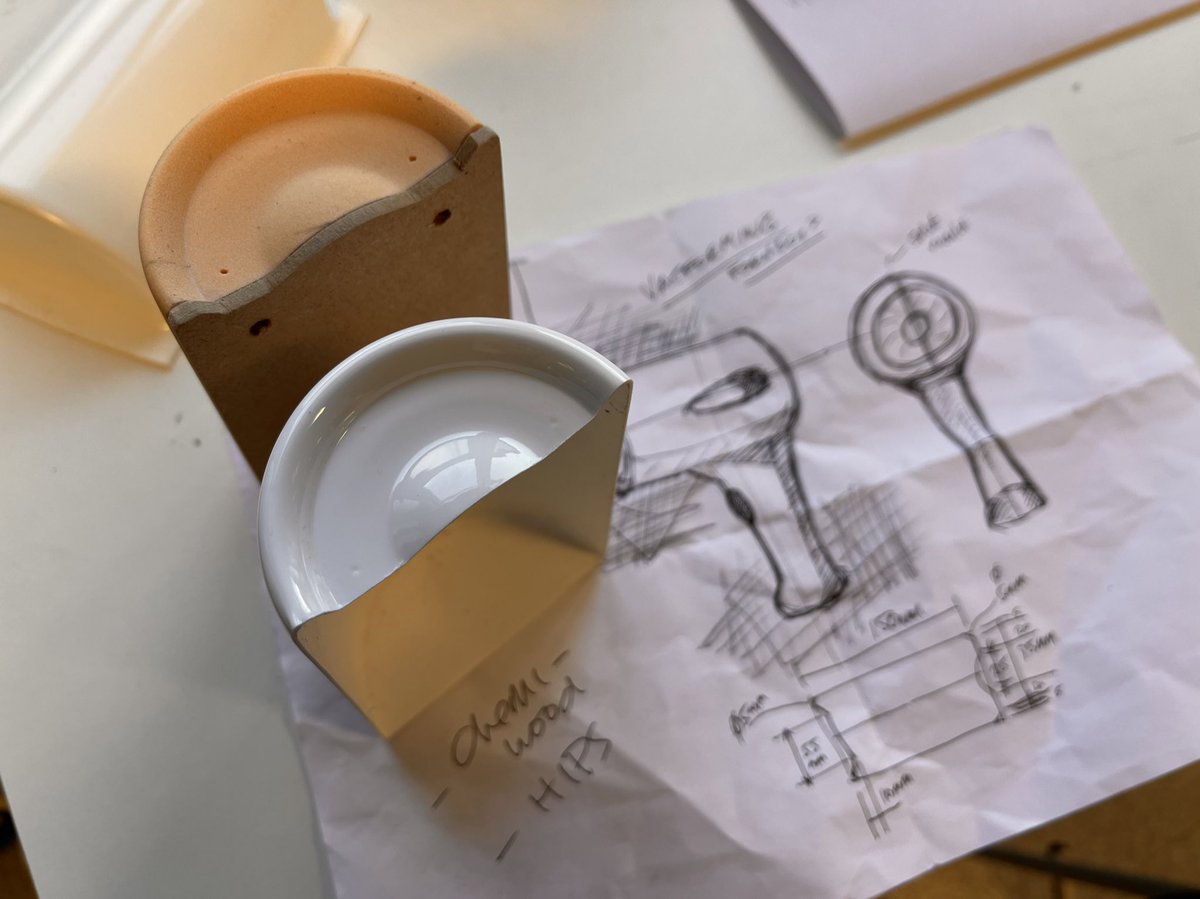kerry_truman's tweet photo. hereβs a little peak at the work I did earlier in the day to prep up the #vacformer mould.. always nice to jump on the woodlathe at any opportunity, especially when some projects head straight to CNC without thinking of the fun to be had making by hand.. #productdesign #DTchat π https://t.co/ZWlzXOv4xs