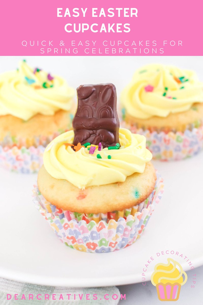 DearCreatives's tweet photo. Easter Cupcakes - These Easter Bunny Cupcakes & Sprinkles Cupcakes are easy to make. Grab the tips for frosting & #cupcakedecorating -> https://t.co/YUmjEJmh8r #easy #Eastercupcakes #springcupcakes #Easter #Easter2022 #bunnycupcakes #Easterbunnycupcakes #DIY #cupcakes https://t.co/oB31wDRadh