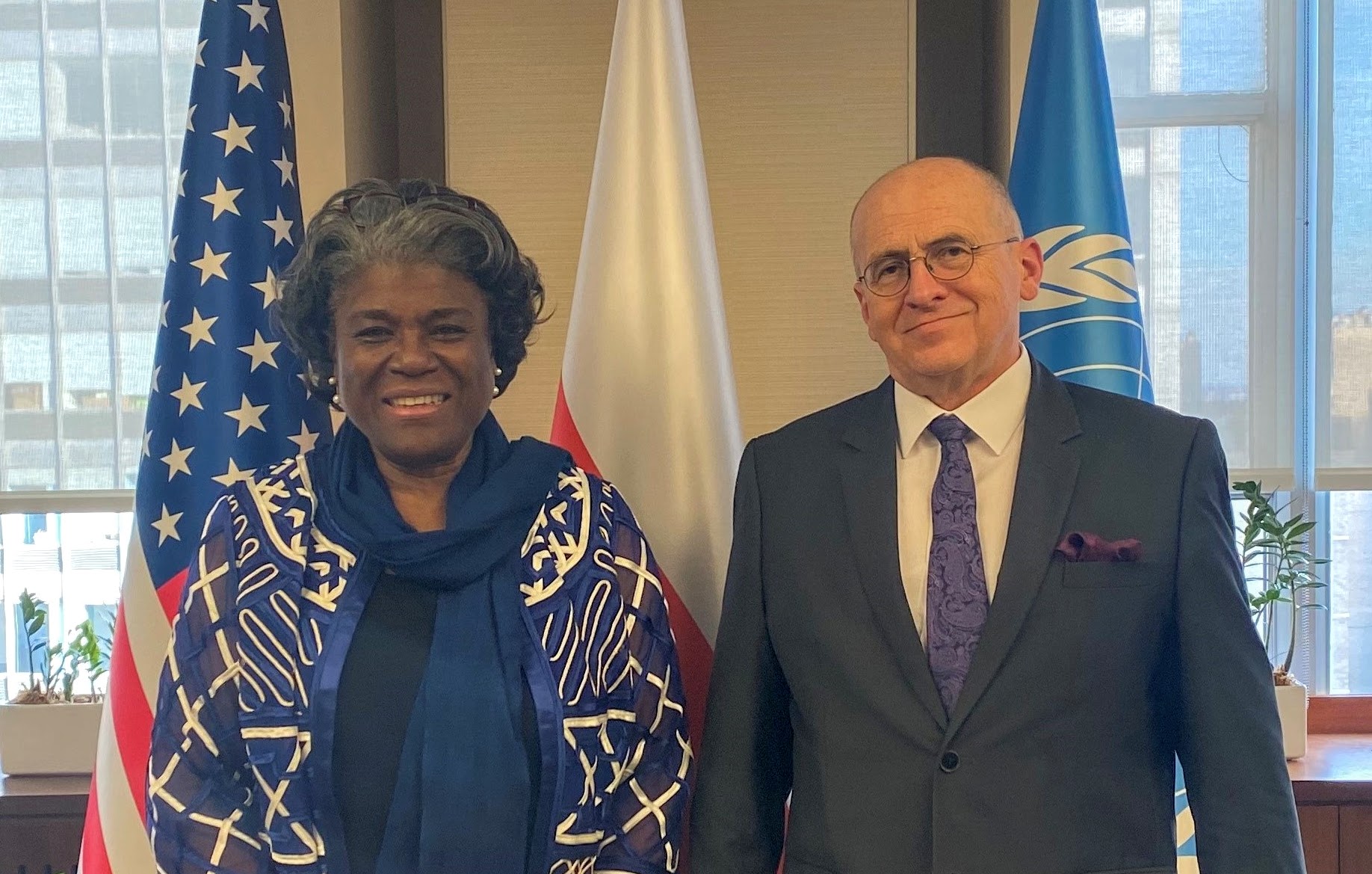 Ambassador Linda ThomasGreenfield on Twitter "Great to meet 🇵🇱 FM