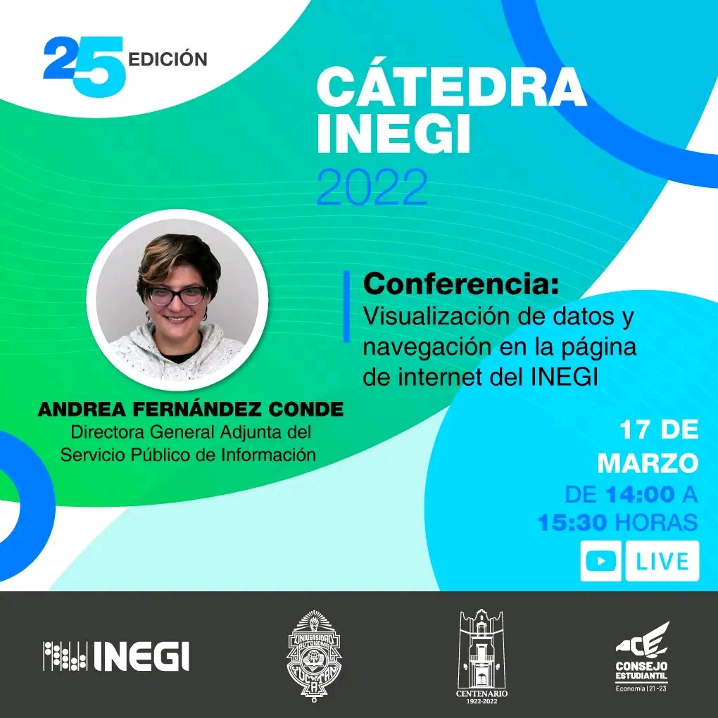 ¿No sabes donde están los datos que buscas, o como navegar dentro de la página de <a href="/INEGI_INFORMA/">INEGI INFORMA</a>?
Esta cátedra es para ti

#catedra #datos