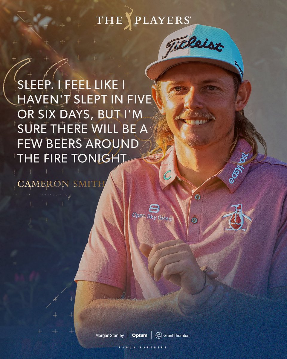 ThePlayers's tweet photo. Same, Cam. Same. https://t.co/eQAp0YzQ0k