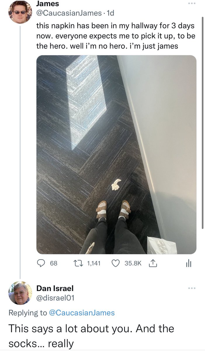 James tweet media