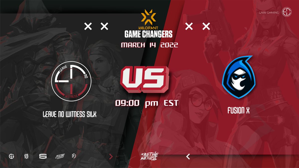 _LeaveNoWitness's tweet photo. ๐ยกNuestras chicas de Valorant se estarรกn enfrentando a las nuevas agentes de la #VCTGameChangers
Muchรญsimo รฉxito a ambos lados, ยกque las mejores agentes ganen!
vs @fusionfsgg
๐๏ธ @boaxTTV - @blue_mx1
๐ฅ๏ธ https://t.co/5MeDEPW5zc
#BeTheWitness | #TeamSilk | @PlayVALORANT https://t.co/ASOUDiMkCL