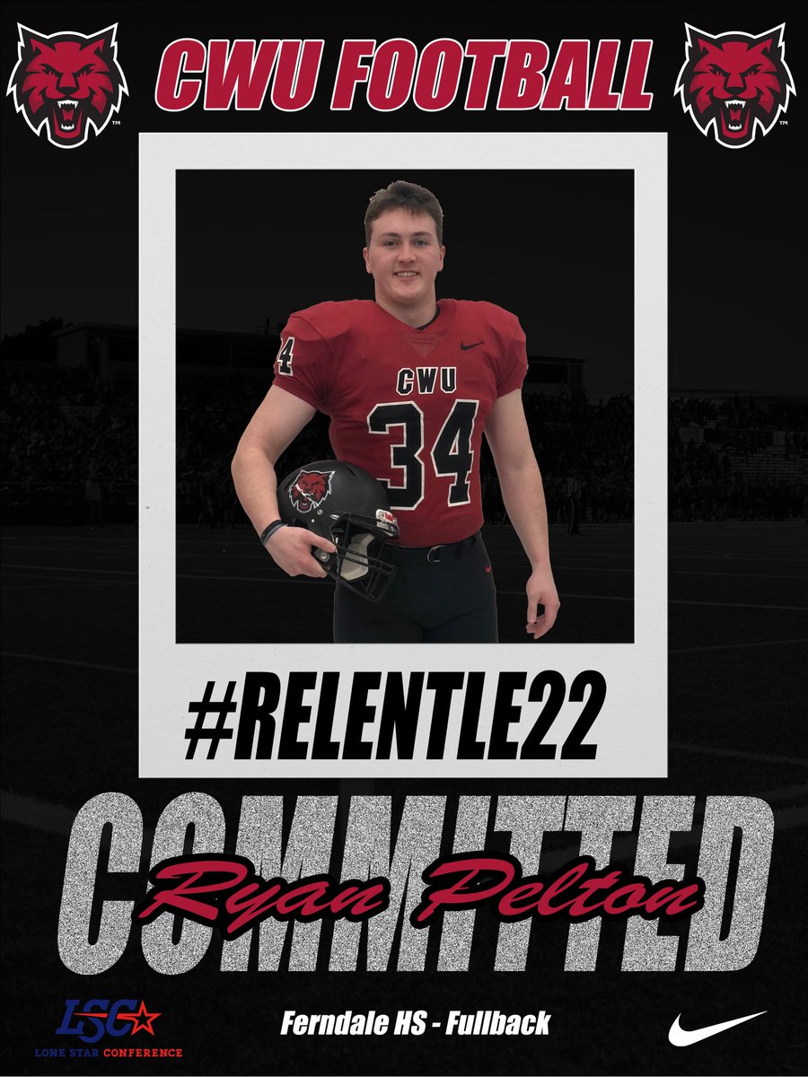 pelton_ryan's tweet photo. Excited to continue my education and football career @CWUFB. Thanks to God, my family, coaches, and teammates for helping me along the way. #RELENTLE22 @CoachFisk @Coach_Senger @coachpicha @Coach_Leighton @RealMG96 @RylandSpencer @WhatcomPreps @jkplenko @Donjamin10 https://t.co/rvzi0TTwZq