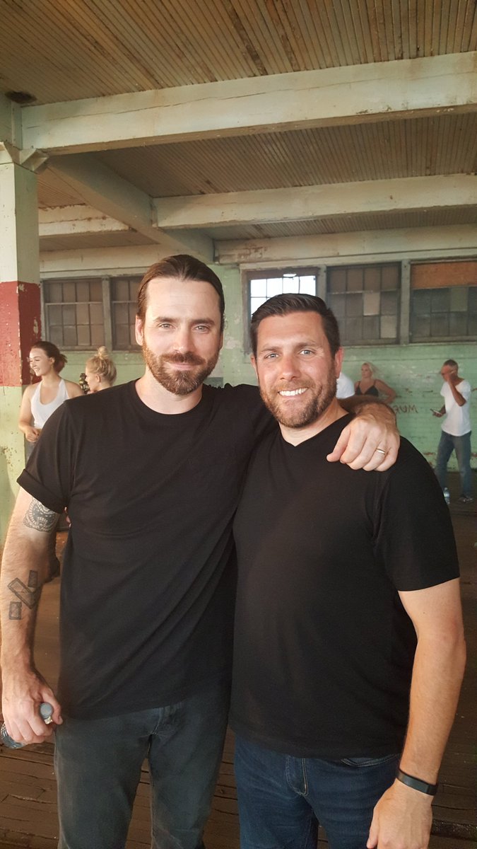 ProudPapaJ's tweet photo. Learned that the @Monster_Truck_ drummer, Steve Kiely is moving on from the Band. It was a great pleasure meeting him &amp; the rest of the fellas during filming of the Evolution music video. Thank you good Sir for the Don't Tell Me How to Live sticker now on my keg fridge. #DFWTT https://t.co/43TYn24YLF