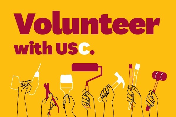uscroski's tweet photo. Thanks to all #USCAlumni who participated in Day of #SCervice this weekend. Deep gratitude to all groups who used art as a benefit to others! We can’t wait for next year. #FightOn https://t.co/3PBY4O15rr