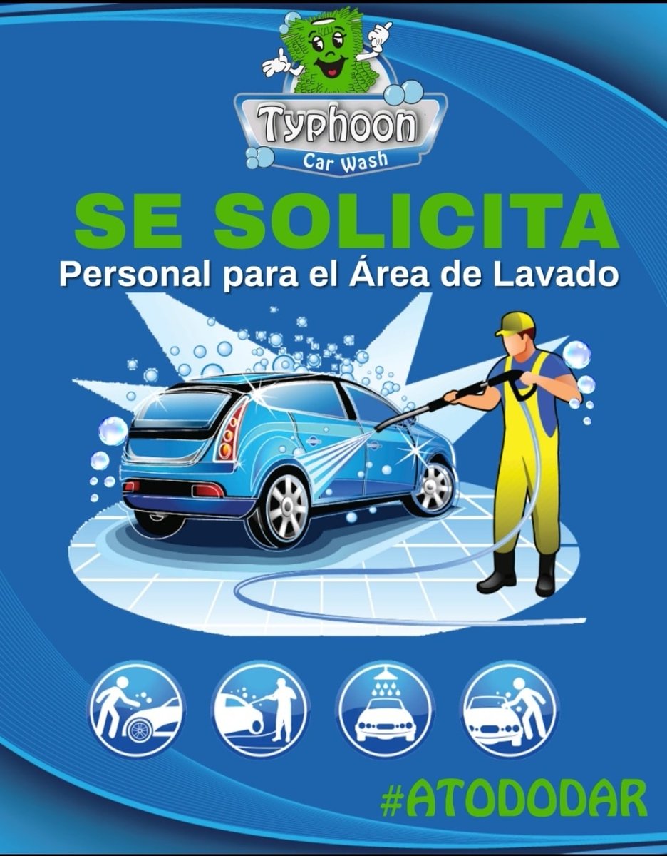 <a href="/typhooncarwash/">typhoon Car wash</a> solicita personal para el área de lavado para más informes vía inbox #Saltillo