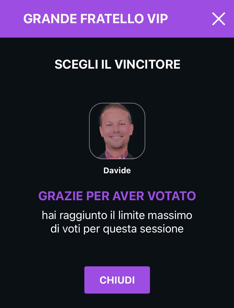 MariahKristenn's tweet photo. Votate Davide 💪🏻 #gfvip https://t.co/MuSV0ZAz38