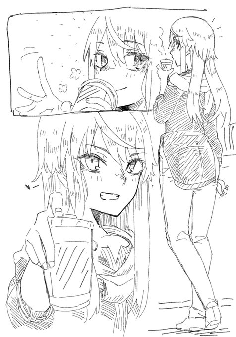 眠そうな顔して真理さんに遭遇して飲みかけのコーヒー(不味い)を貰って一日頑張りたい欲の詰まったrkgk 