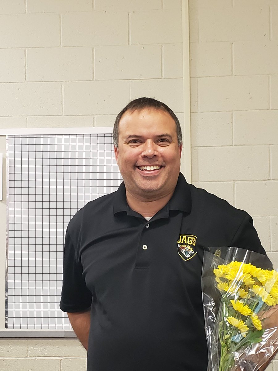 Congrats to Mr. Evans for being <a href="/CCMSJags/">Cedar Creek Middle</a> teacher of the year
<a href="/FCSchoolsNC/">Franklin County Schools</a>