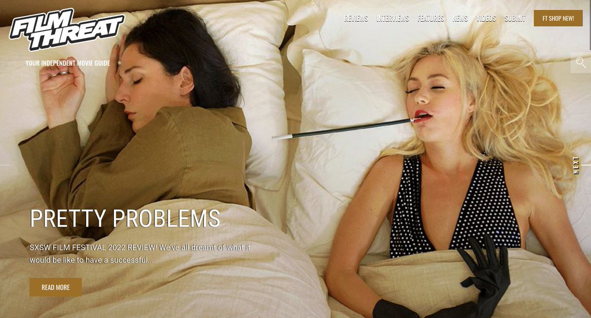FilmThreat's tweet image. "...Lindsay and Jack get invited to a Sonoma Chateau by a wealthy stranger named Cat..." Brittany looks at the @sxsw film Pretty Problems.
filmthreat.com/reviews/pretty… #SXSW #FilmThreatSXSW #SXSW22 #SXSW2022