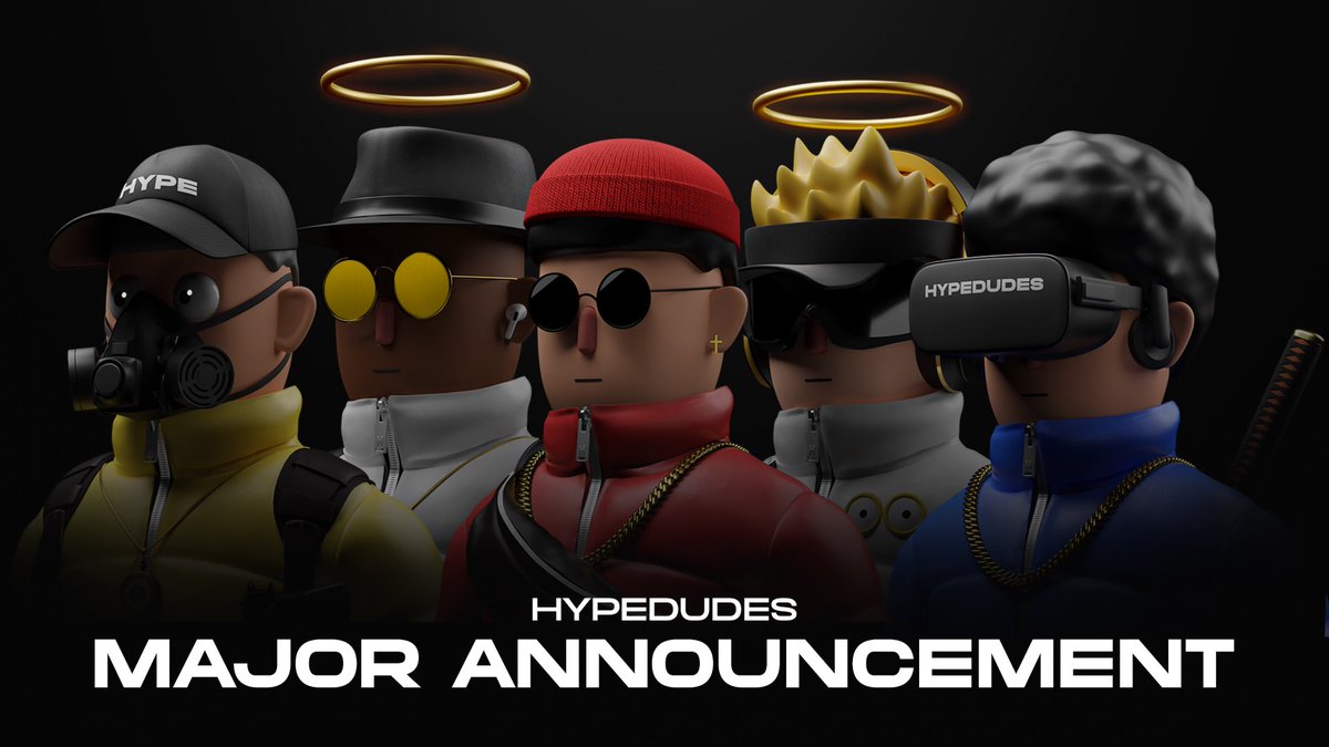 HypedudesNFT's tweet photo. BIG news in our Discord today! How hyped are you feeling? 👀

The first 400 people that RT this + tag 3 friends will enter our raffle for 50 WL spots + 1 FREE mint

Must follow us + be in our Discord: https://t.co/NNNqKFl9TW

#NFTs #NFTcommunity #NFT #NFTProject https://t.co/wRSszLZdCf