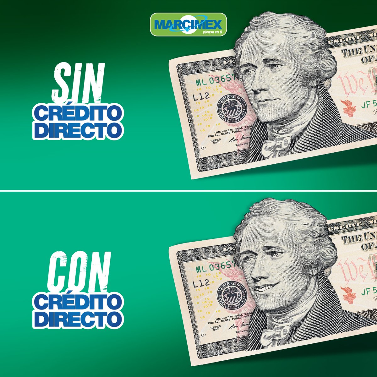 MarcimexEC's tweet photo. A todos nos cambia la cara 😎 cuando vamos a #Marcimex porque el #CreditoDirecto está brutal👊. #TuDineroFeliz https://t.co/m5273hGdyO