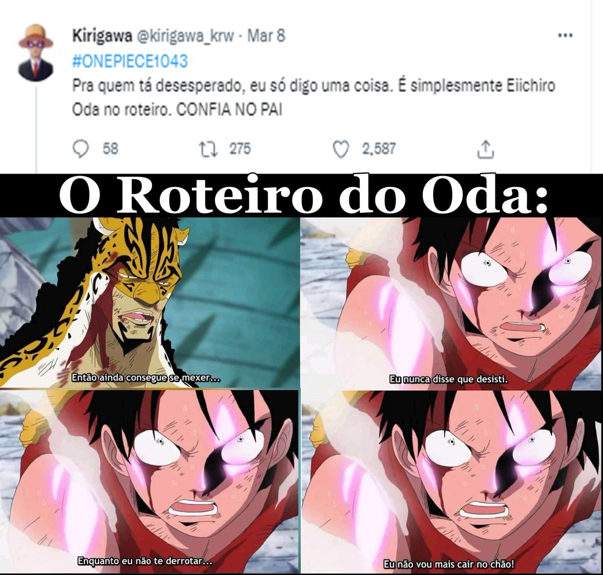 CB on X: @kirigawa_krw Só pega a visão do Cria D. Luffy 😎   / X