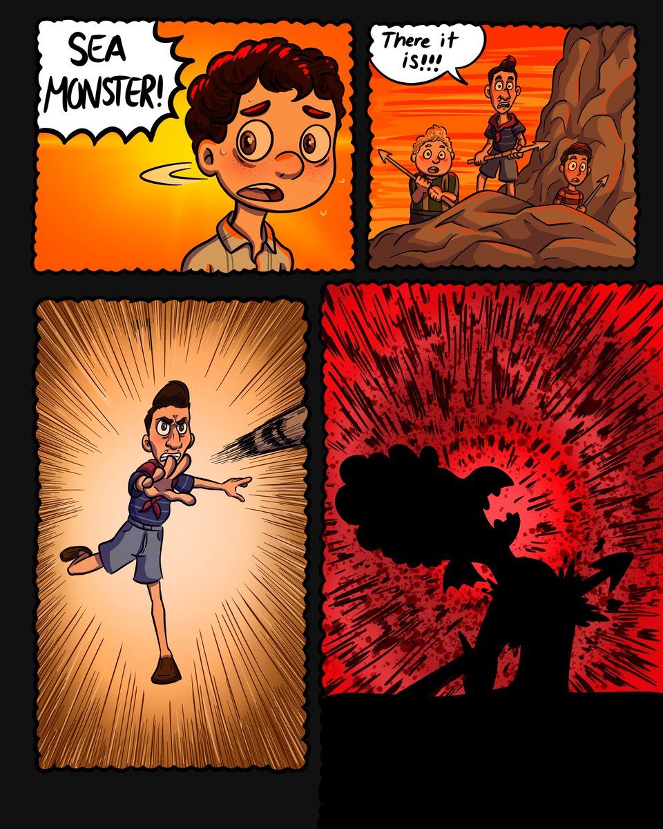 mattespoart's tweet photo. A Luca fan comic; post movie. The rest of the comic out on Instagram (links down below), a dub will be coming soon👀 

#luca #pixarluca #lucapaguro #albertoscorfano #giuliamarcavaldo 
#comicart #fanart #lucafanart #art #comic #fancomic #pixar https://t.co/YjBcM3OVSG