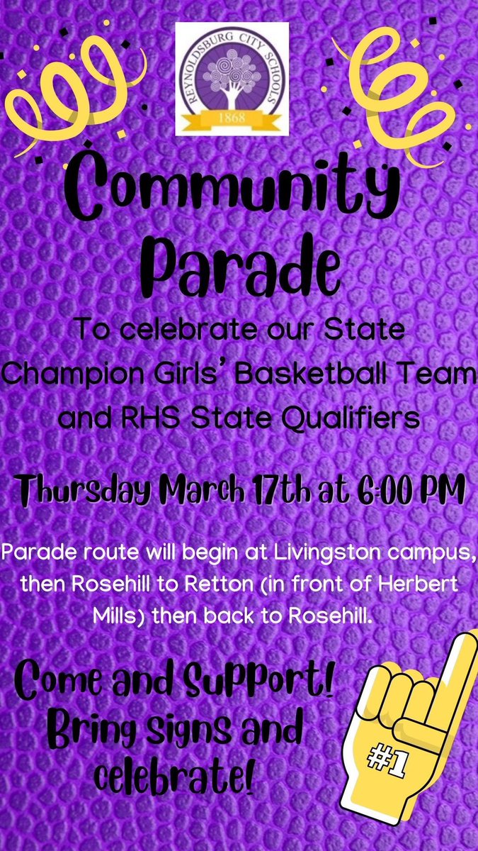 The party’s not over! The celebration of our <a href="/ReynSchools/">Reynoldsburg City Schools</a> kids continues! Join us on Thursday! <a href="/ReynoldsburgGBB/">Lady Raiders Varsity Basketball</a> <a href="/JackPurtell/">Jack Purtell</a> <a href="/ReynWrestling/">Reynoldsburg Wrestling</a> <a href="/forgy21/">borb99</a> #reynproud