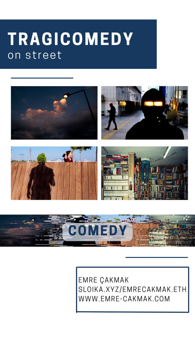 emrecakmak_tr's tweet photo. My collection, Tragicomedy on Street, is live on @sloikaxyz now.

8 photos.
1/1 Edition.
0.1-0.3 $ETH.

Link: https://t.co/d1qhxXI9F4 https://t.co/iHSobhNLVa
