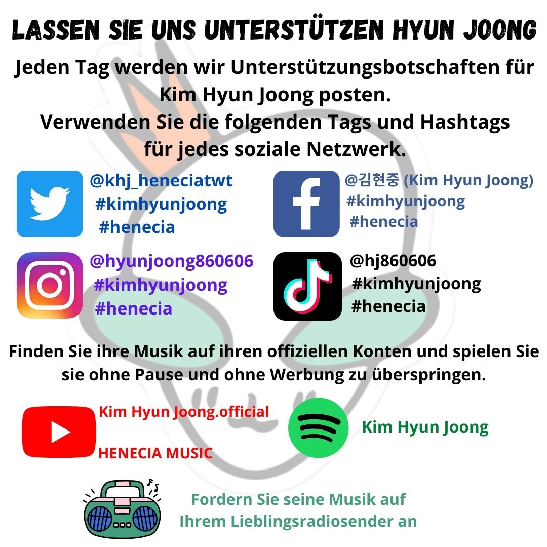 WorldHenecia's tweet photo. Let's massively support to @khj_heneciatwt  all days. He needs us. Let's make it viral.
#KimHyunJoong
#Henecia
#fandomtips https://t.co/fZE02LIR4z