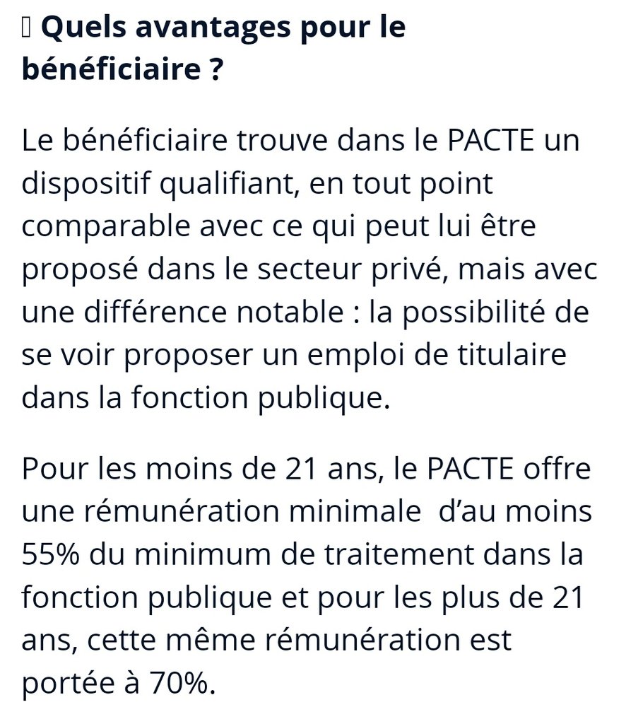 Le <a href="/Armees_Gouv/">Ministère des Armées et des Anciens combattants</a> recrute via le PACTE (📸3/4)
✅10 adjoints administratifs (Nîmes, Lyon, Metz, Valenciennes, Colmar, Versailles...)
✅16 agents techniques (Rennes, Angers, Cherbourg, Toulon, Arcueil, Paris...)
📆Inscript° 15/03 au 20/04
⚠️ Demandez à votre conseiller @pole_emploi