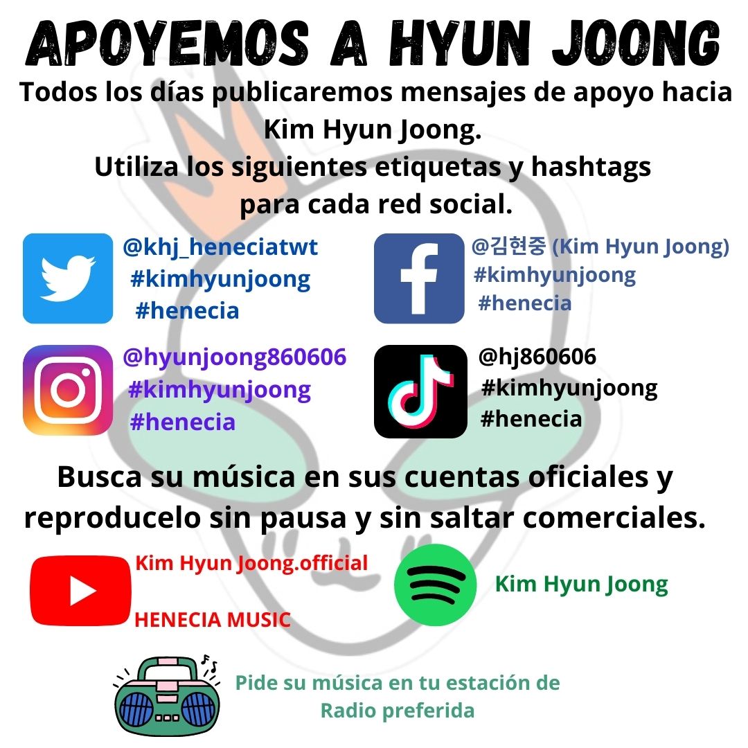 WorldHenecia's tweet photo. Let's massively support to @khj_heneciatwt  all days. He needs us. Let's make it viral.
#KimHyunJoong
#Henecia
#fandomtips https://t.co/YPDk77JvUZ
