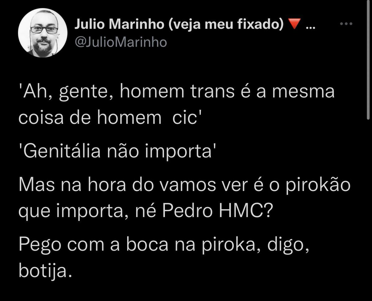 Quando vocês se perguntarem: “Nossa, mas sério mesmo que uma pessoa tão querida como o Paulo “Popo” Vaz sofreu ataques transfóbicos?”
O que não faltam são provas. O culpado? Não é o Pedro HMC não, nem seu relacionamento, da forma que seja. Exemplos abaixo mostram quem tem culpa: