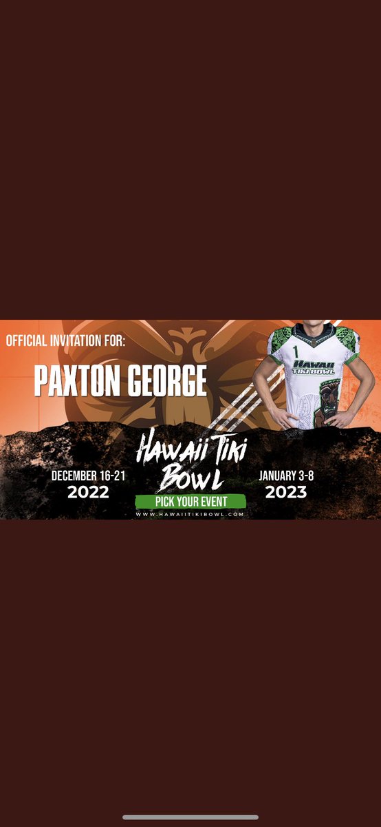 Thankful to be invited to the @HawaiiTikiBowl