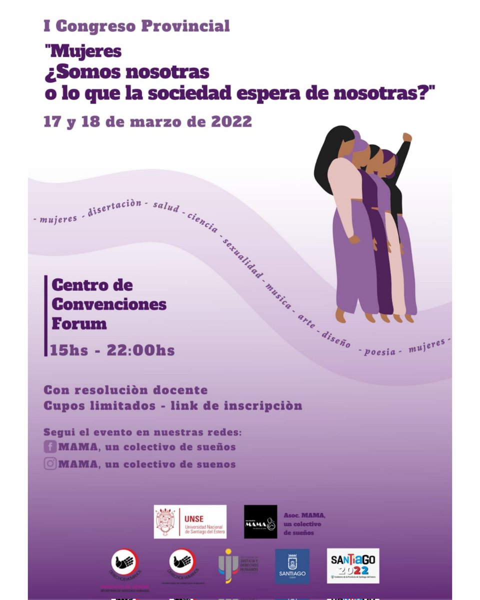 matria_sde's tweet photo. ‼️Primer Congreso Provincial de la Mujer‼️💜

Este Viernes 18 desde Matria vamos a estar presentes en el Congreso Provincial de Mujeres, en una mesa panel sobre Movimientos Feministas.
💚Te esperamos!
📝Inscripciones en el link

https://t.co/CPOulu7nHa https://t.co/W9Wcb1TfWG