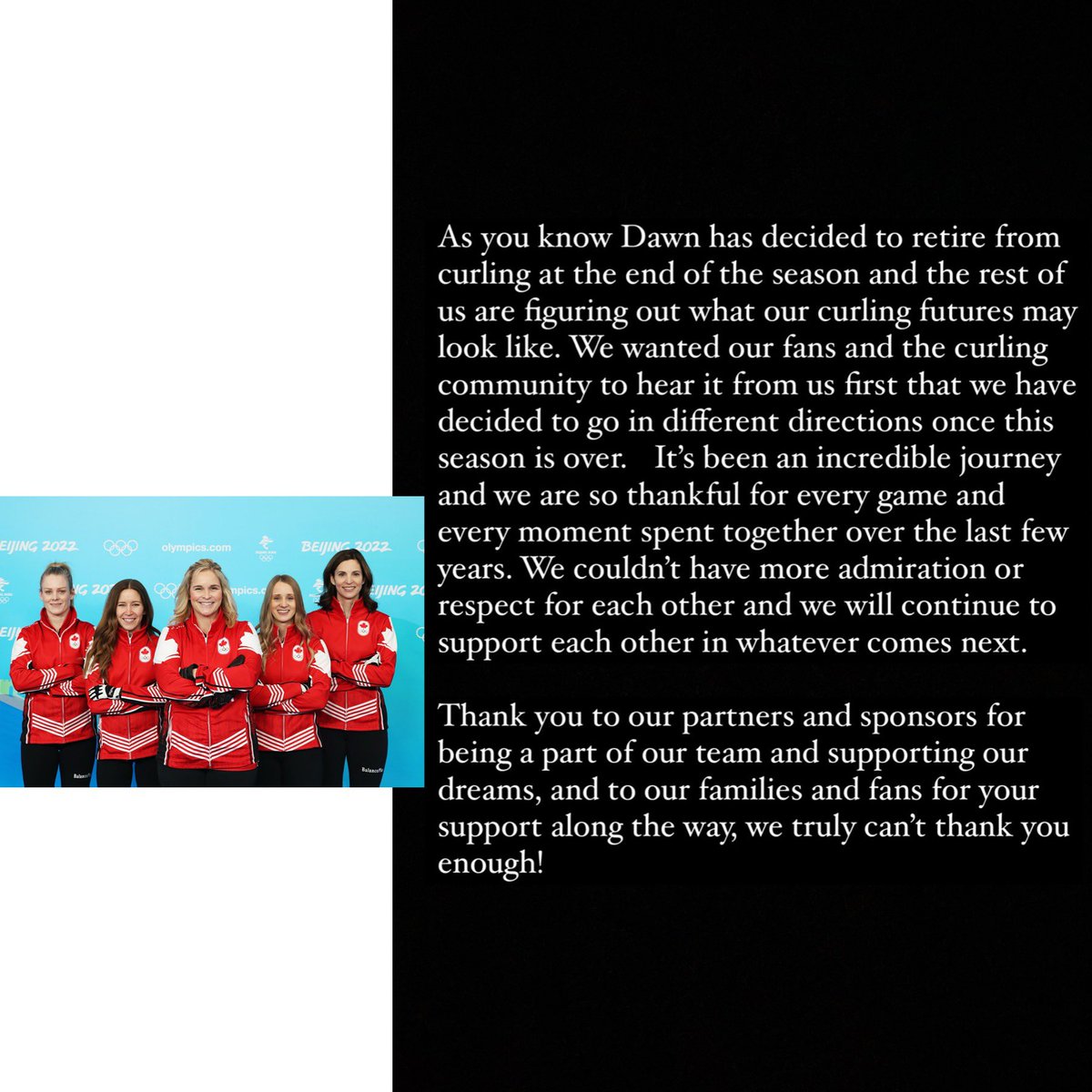 A message from us to our loyal fans. ❤️