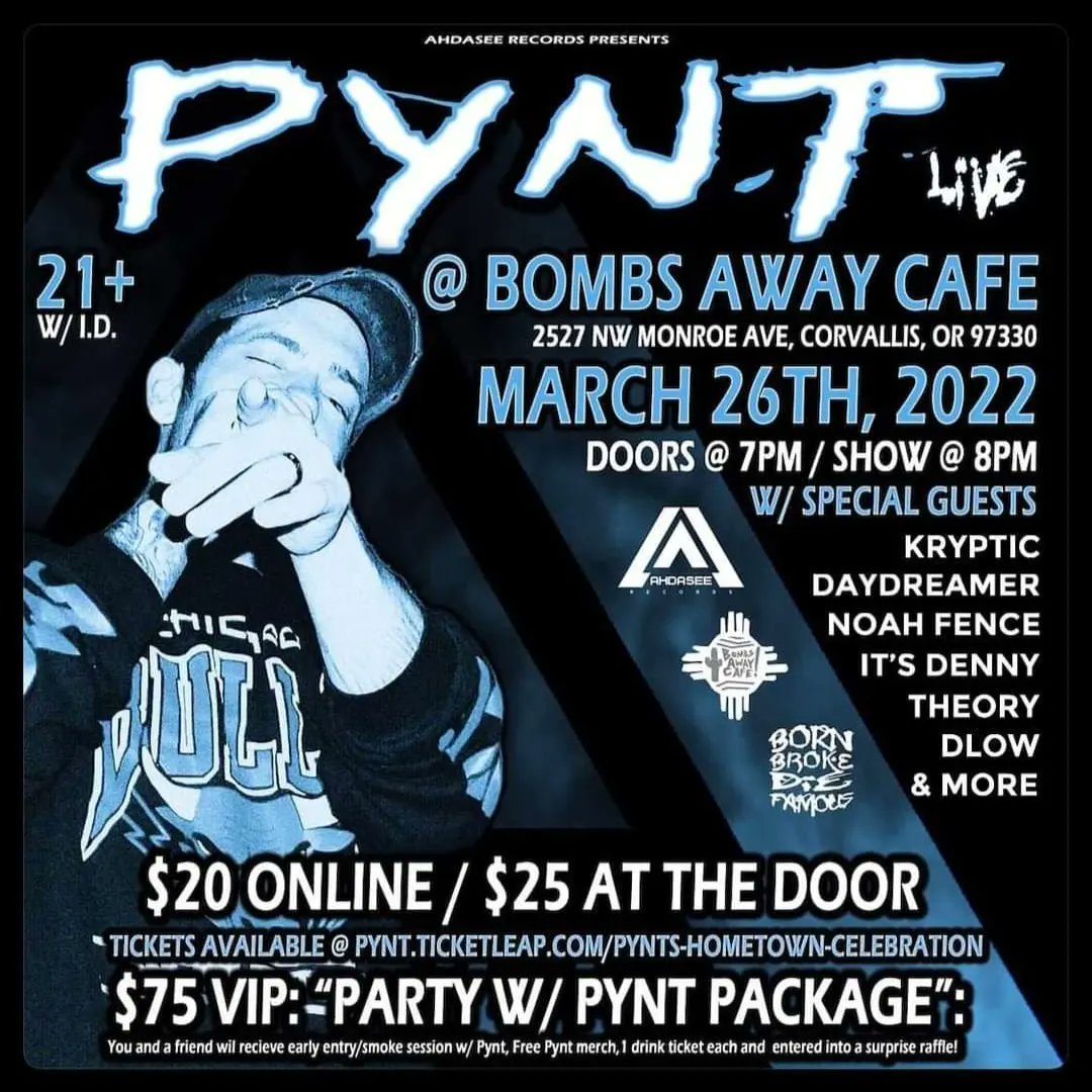 bbdfevents's tweet photo. Upcoming Shows! 📆

3/26 @ Bombs Away Cafe in Corvallis, OR
4/30 @ Johnny B's in Medford, OR https://t.co/bMHbTmyMyF
