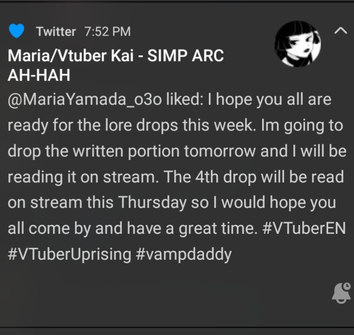 4gtn_ronin's tweet photo. Most people say what are you doing for people following them. I wonder how people found me and actually like my stuff. Right now I'm excited and shaking because I didn't think many people would even like my lore. So thank you. ^_^ <3 #Vtuber #vampdaddy #vampvtuber #VTuberUprising https://t.co/zKr1Ebc5FF