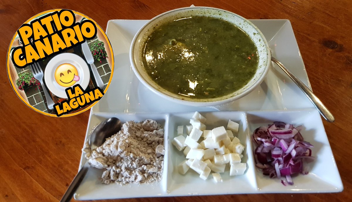 Para #combatir el #frio lo mejor  de la #Gastronomia  #canaria nuestro #gofio con un buen #potajedeberros acompañado de un buen #quesodecabra y unas #cebollitas de #guayonje  
#vinodecanarias