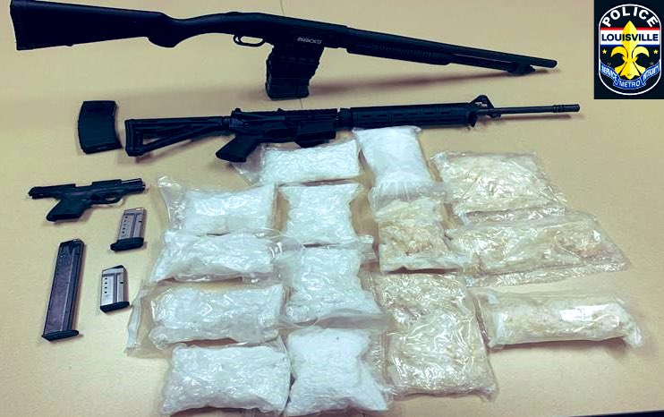 LMPD's tweet image. These are just some of the firearms your LMPD has taken from individuals who had them illegally.  Thank you to @DarbyBeane of WDRB @WDRBNews for highlighting LMPD’s gun recovery efforts.  #LMPD #Louisville 

STORY HERE:  bit.ly/3i8C8Zu