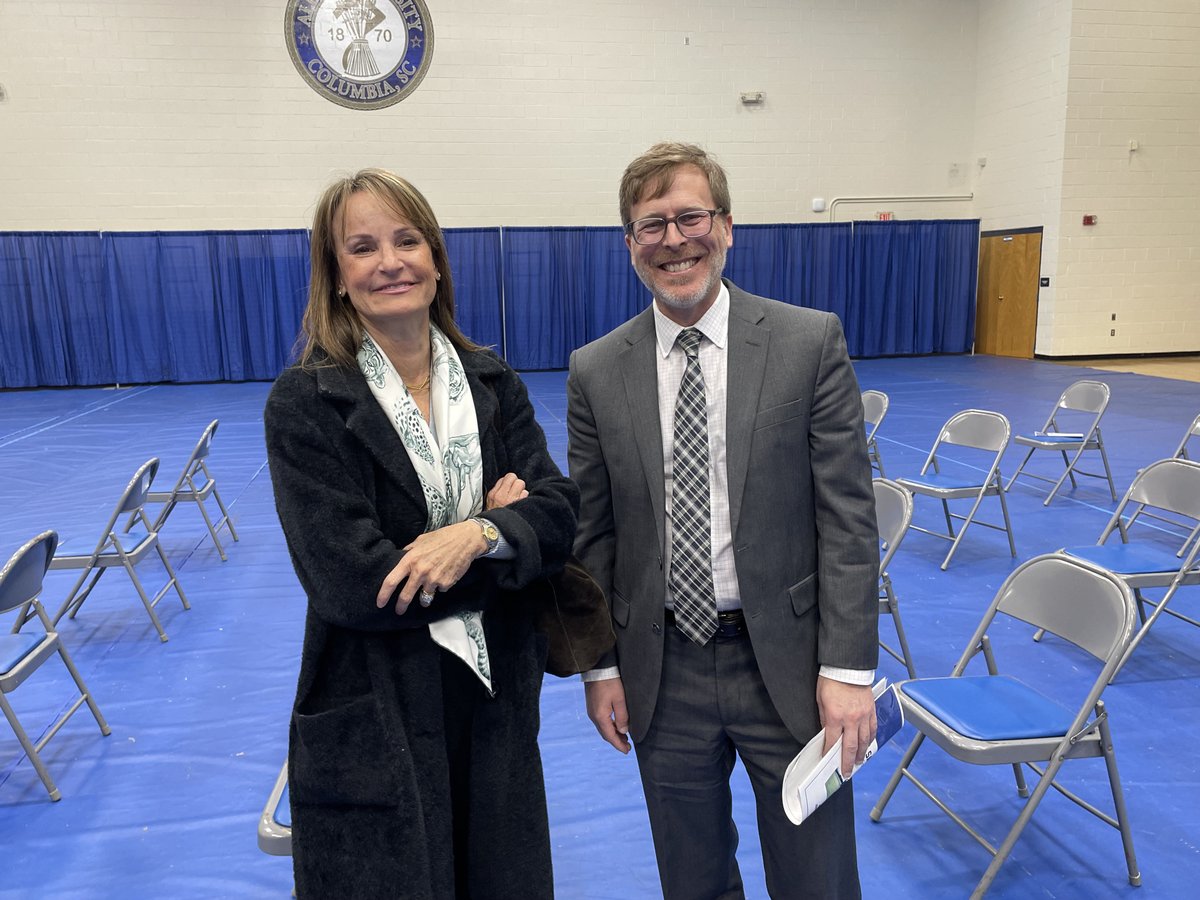 AllenUniv's tweet photo. It was an absolute pleasure meeting @colamayor Mayor Rickenmann and the city council members who attended the #SamDavis scholarship press conference today! Allen acknowledges and appreciate your support immensely. https://t.co/pKKEVhyvJd