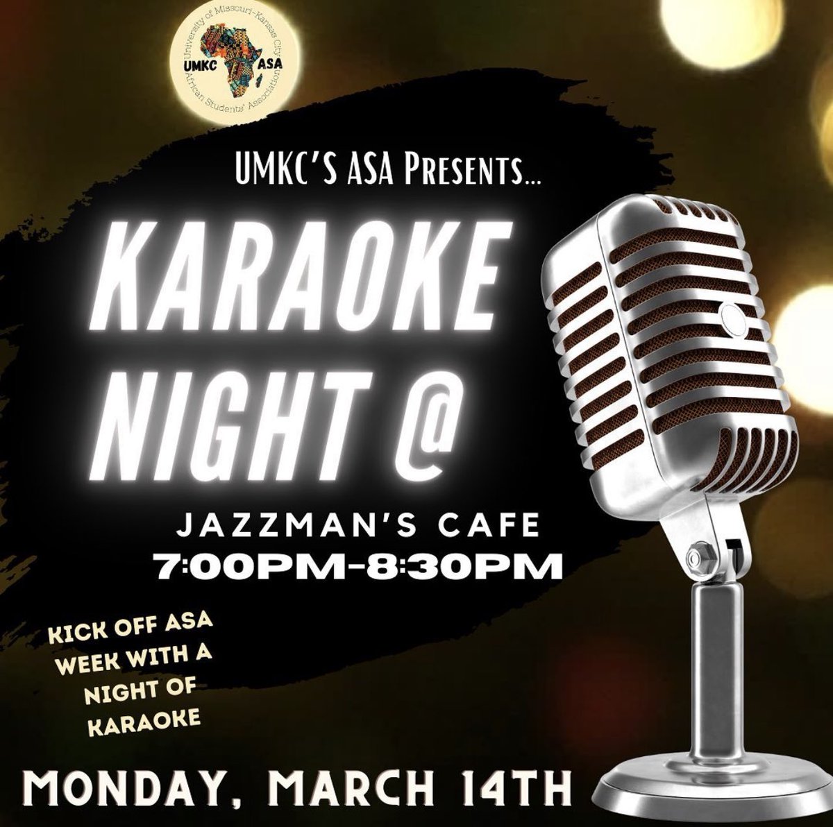 NabilAbas6's tweet photo. Always good to end your day with a good ole Karaoke Night with our African Students Association kicking off a week long of amazing events! Appreciate hangin with y’all! Tap in Roos!❤️#ASAWeek #studentengagment https://t.co/sM8zlL89LW