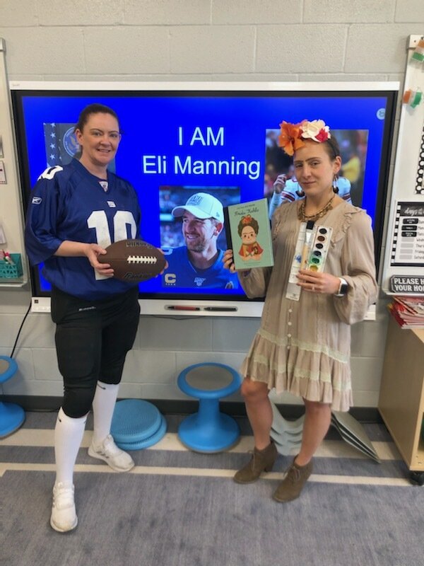 katgregory's tweet photo. Was @EliManning for kick off of wax museum.  One of my students is doing him too. Hey @EliManning if u have nothing better to do on April 11th at 9:15 join us at Deane porter in Rumson https://t.co/3ZlWU7i2OR