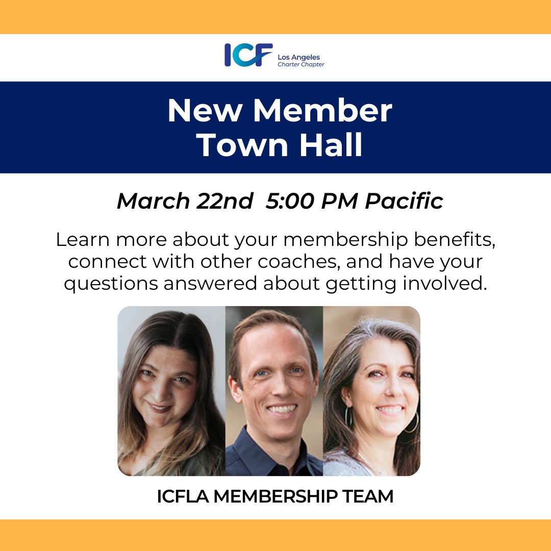 ICFLA's tweet photo. Join the ICFLA Membership Team for the next New Member Town Hall Meeting!
https://t.co/789eVh452u https://t.co/UpHeYFjqgb