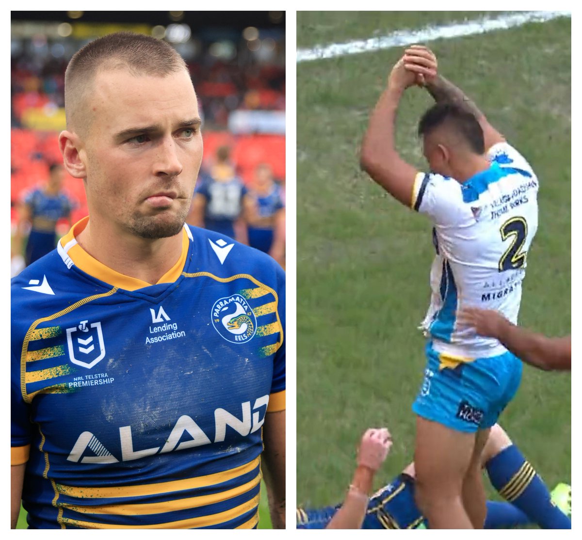 FOXNRL's tweet photo. ‘Four weeks, I’ve already looked’

Gutho has plans for his next game against the Titans after copping the 'Gutherino' from Phillip Sami 😂😂

MORE: https://t.co/bRd3bK1sfx https://t.co/zRehjO35sI