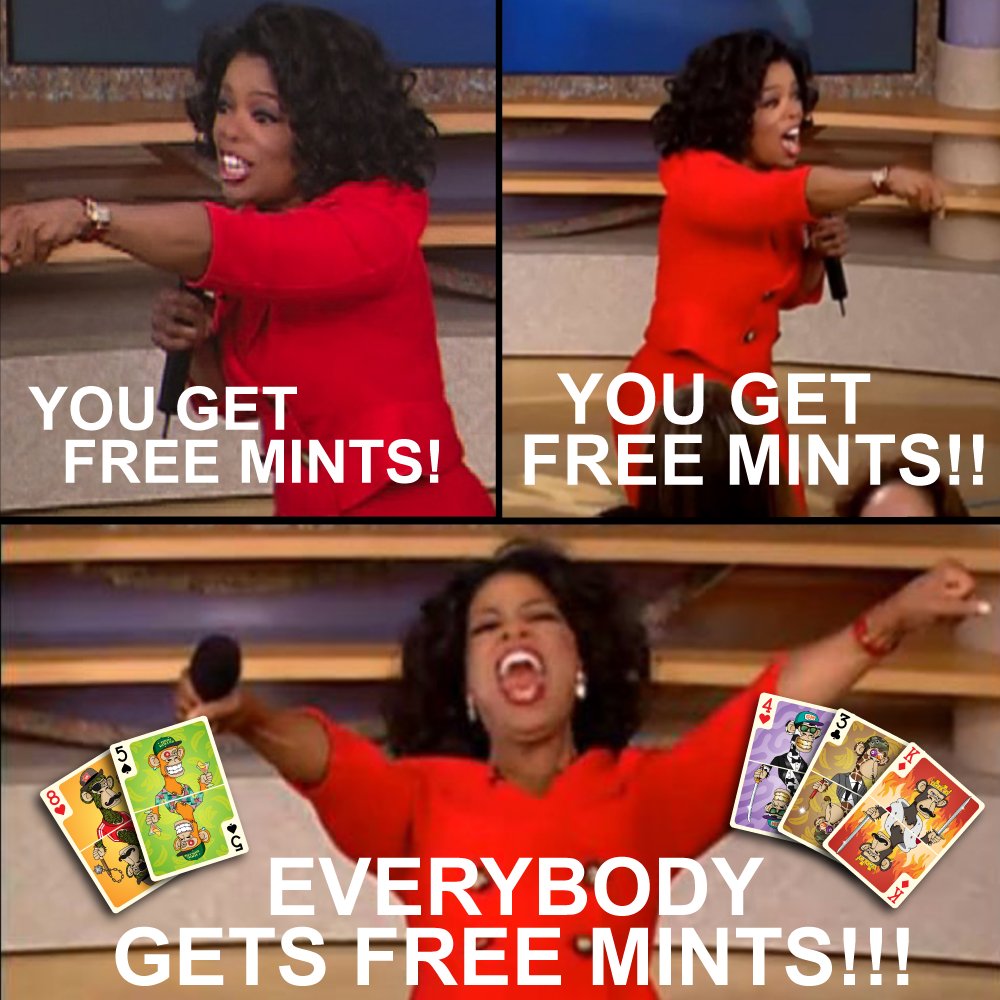RoyalFlushApeC's tweet photo. 🔥 First 1,111 are FREE to mint! 🔥
#NFT #NFTs #NFTCommunity #NFTCollection #Apes #Whitelist #FreeMints https://t.co/l0xIZEnPHK