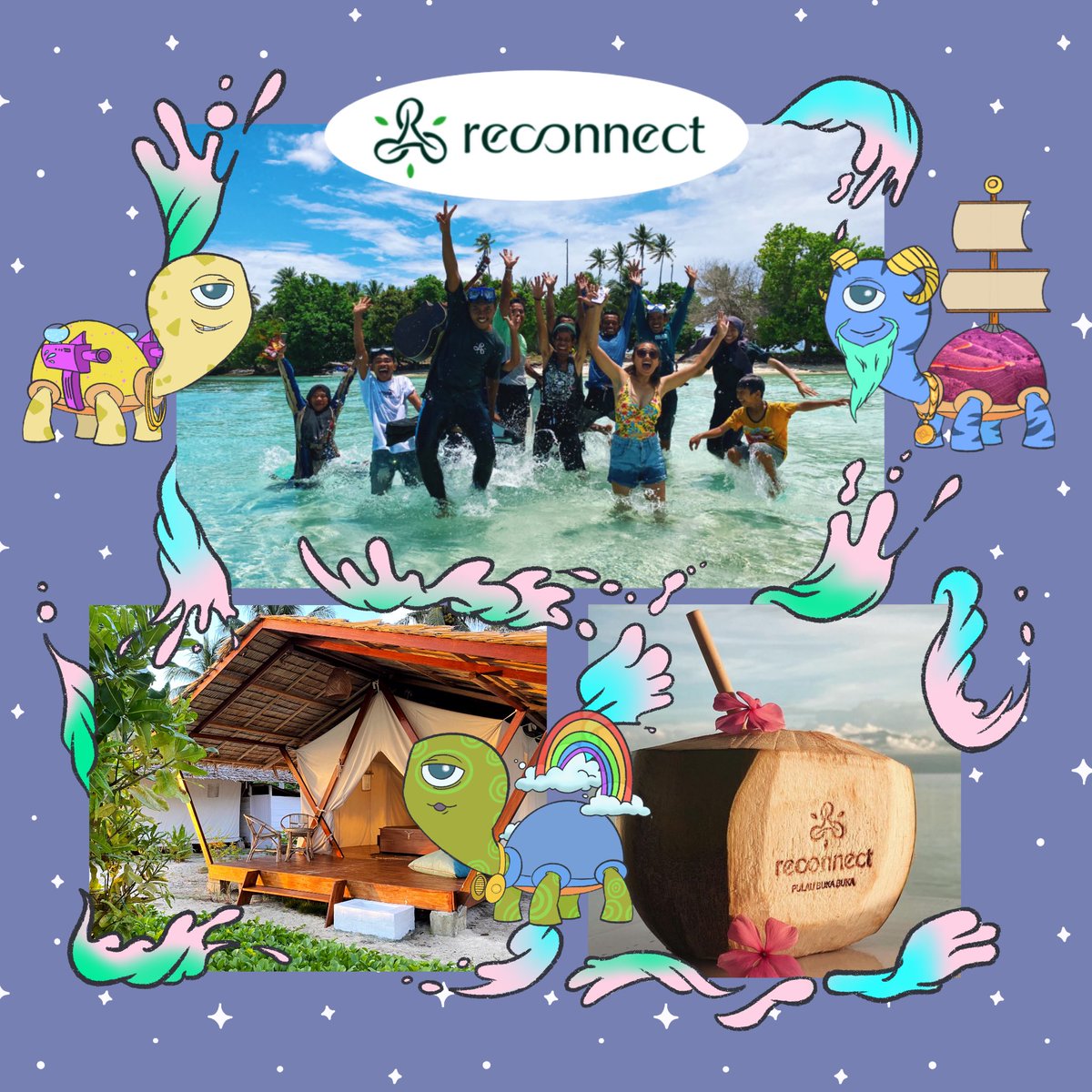 CycloTurtles's tweet photo. Yearly community meet up on Buka Buka island 🏝 away from the hustle and bustle of the city. 

#GreenChipNFT #RealLife #Utilities #NFTCommmunity https://t.co/HznHgFTMvy