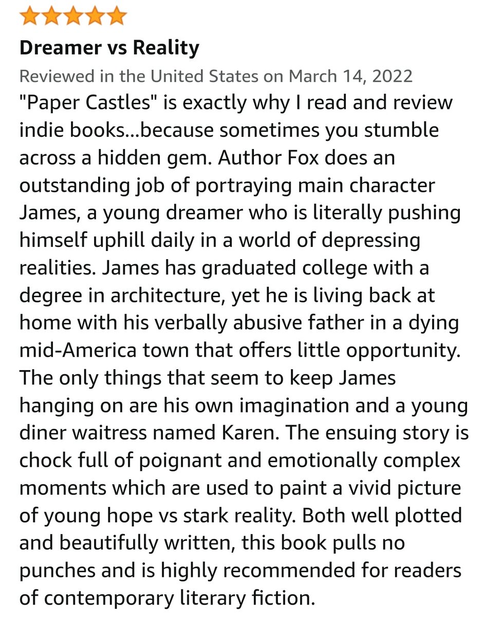 b_fox_author's tweet photo. A "hidden gem" 💎
Thank you, dear reader 🙂 This was totally unexpected.
#PaperCastles https://t.co/BkcgVT0Nva