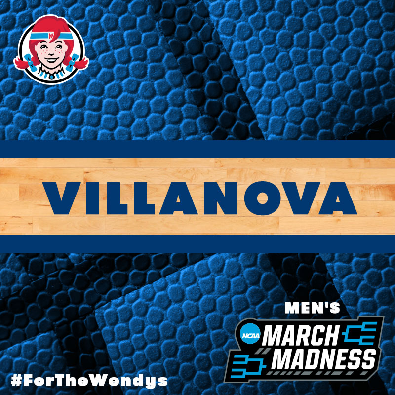 Wendys's tweet photo. FINAL FOUR, BABY! Who you got: 2. Villanova or 1. Kansas?

Tweet your winner and we’ll @ you with how you did plus send a Wendy’s offer just for you. 

Choose Wisely #ForTheWendys