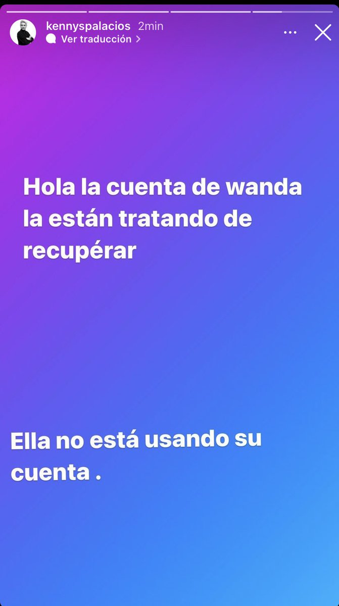 TVPopularok's tweet photo. Kenny Palacios, el estilista personal de Wanda Nara, anuncia que la cuenta de Instagram de la empresaria fue hackeada. https://t.co/oT1wsfJqbg