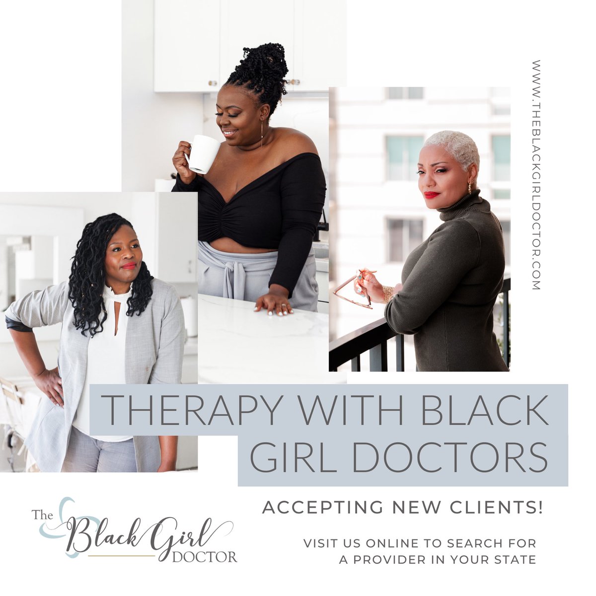ItsDrTai's tweet photo. Our clinical team at The Black Girl Doctor is 9 deep and we have openings for therapy in 31 states. We’re booking free consults here https://t.co/CGLMgUdjf0 https://t.co/wcjOxwoxKx