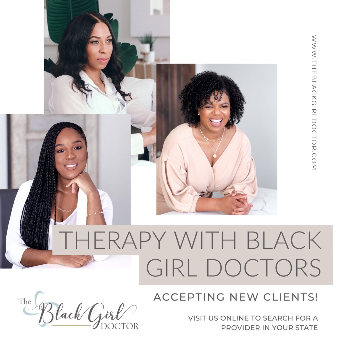 ItsDrTai's tweet photo. Our clinical team at The Black Girl Doctor is 9 deep and we have openings for therapy in 31 states. We’re booking free consults here https://t.co/CGLMgUdjf0 https://t.co/wcjOxwoxKx